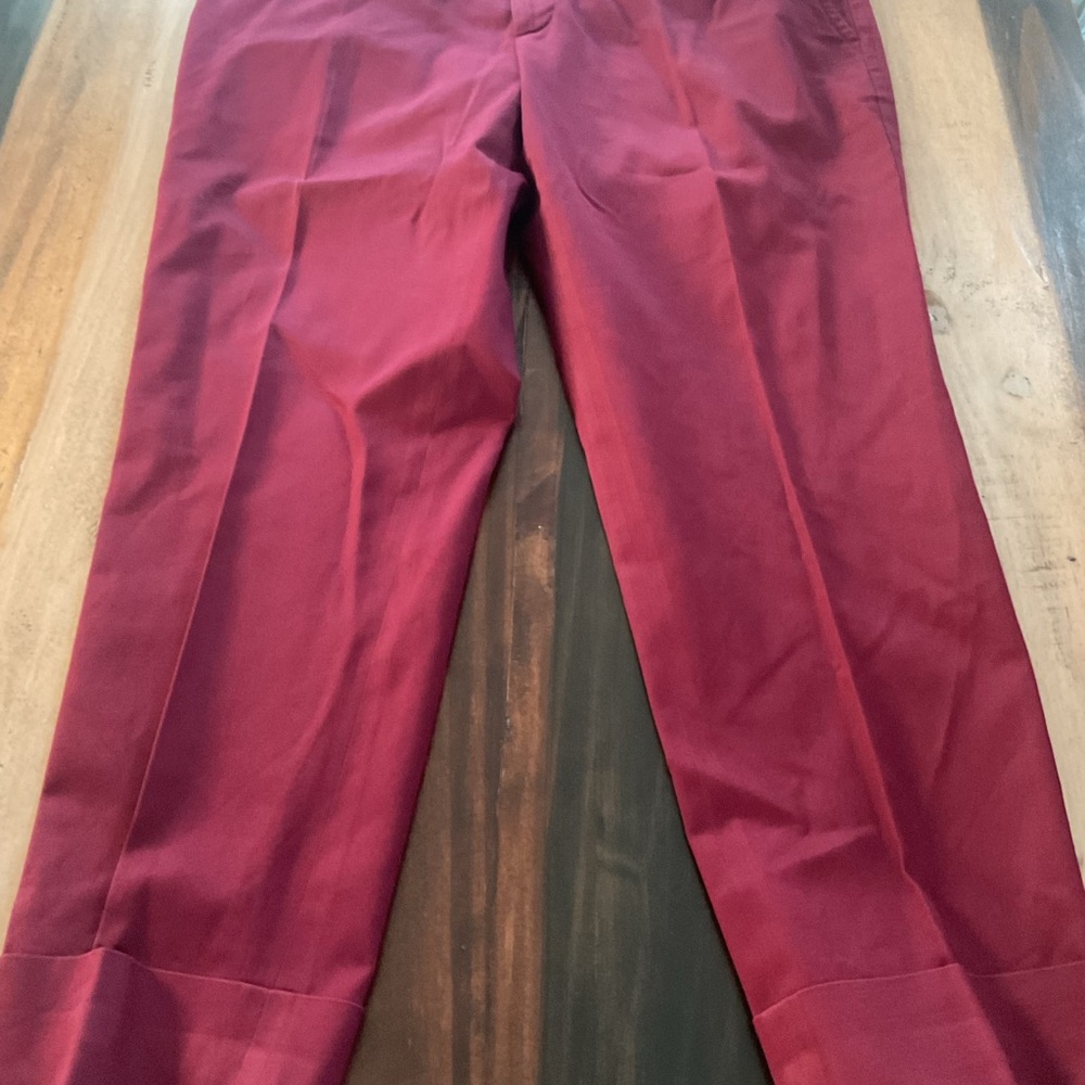 Gucci Men's Deep Red Dress Pants